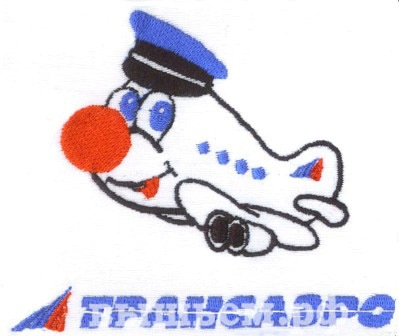 Вышивка на крое "Трансаэро"
